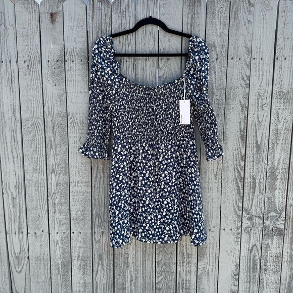 Reformation Loulou mini Dress In Elyse Size M NWT - Picture 3 of 8